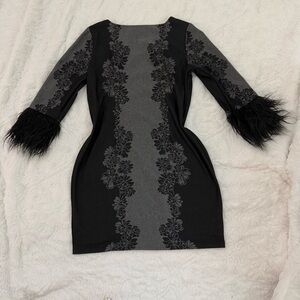 Valerie Stevens fur dress